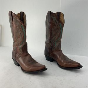 J.B. Dillon Brown Western Cowgirl Boots - Women's Size 9.5B